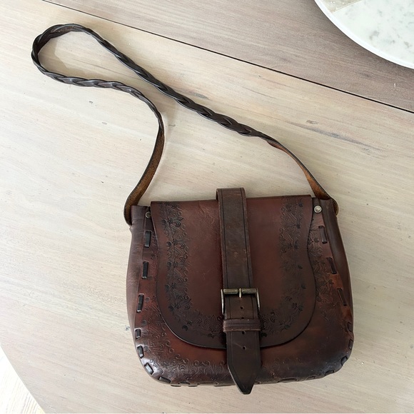 Vintage Leather Saddle Bag - Picture 1 of 7